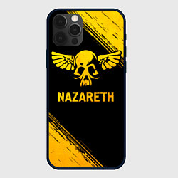 Чехол для iPhone 12 Pro Nazareth - gold gradient, цвет: 3D-черный