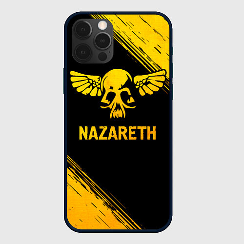 Чехол iPhone 12 Pro Nazareth - gold gradient / 3D-Черный – фото 1