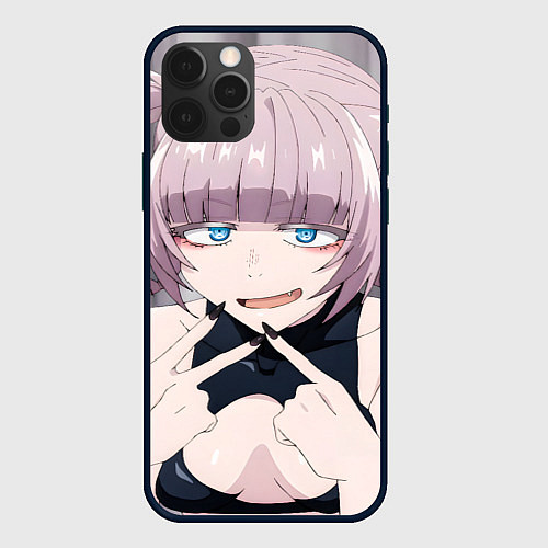 Чехол iPhone 12 Pro Yofukashi no Uta Надзуна Нанакуса / 3D-Черный – фото 1