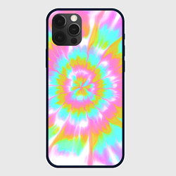 Чехол iPhone 12 Pro Tie-Dye кислотный в стиле барби