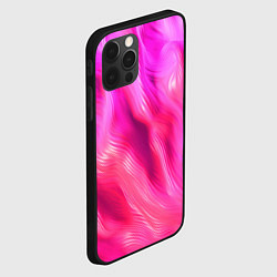 Чехол для iPhone 12 Pro Pink abstract texture, цвет: 3D-черный — фото 2