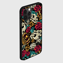 Чехол для iPhone 12 Pro A pattern for a hipster, цвет: 3D-черный — фото 2