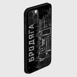 Чехол для iPhone 12 Pro Бродяга дальнобойщик, цвет: 3D-черный — фото 2