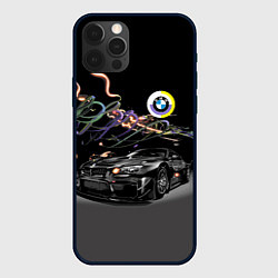 Чехол для iPhone 12 Pro Бэха в ночном неоновом городе, цвет: 3D-черный