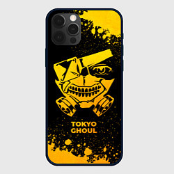 Чехол для iPhone 12 Pro Tokyo Ghoul - gold gradient, цвет: 3D-черный