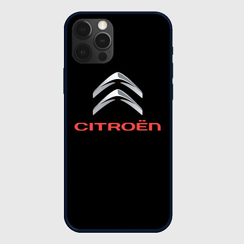 Чехол iPhone 12 Pro Citroen auto sports / 3D-Черный – фото 1