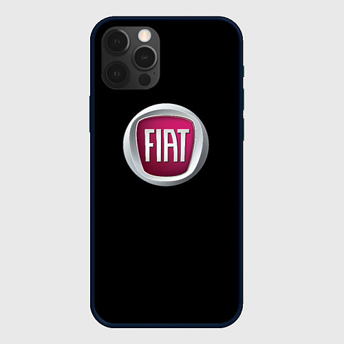 Чехол iPhone 12 Pro Fiat sport pro / 3D-Черный – фото 1