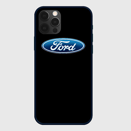 Чехол iPhone 12 Pro Ford sport auto / 3D-Черный – фото 1