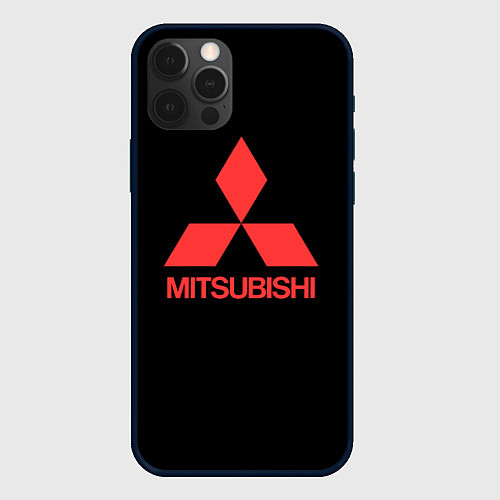 Чехол iPhone 12 Pro Mitsubishi sportcar / 3D-Черный – фото 1