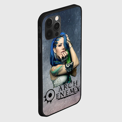 Чехол iPhone 12 Pro Arch Enemy Alissa White-Gluz / 3D-Черный – фото 2