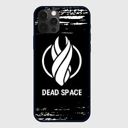 Чехол iPhone 12 Pro Dead Space glitch на темном фоне