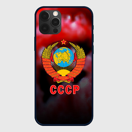 Чехол iPhone 12 Pro Патриот ссср / 3D-Черный – фото 1