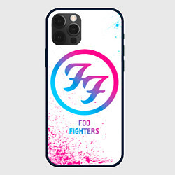 Чехол iPhone 12 Pro Foo Fighters neon gradient style