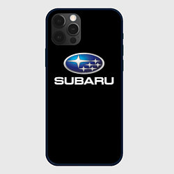 Чехол для iPhone 12 Pro Subaru sport auto car, цвет: 3D-черный