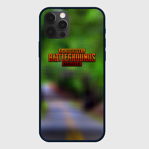 Чехол iPhone 12 Pro Pubg mobile game / 3D-Черный – фото 1