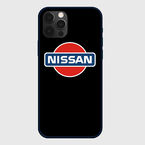 Чехол iPhone 12 Pro Nissan auto / 3D-Черный – фото 1