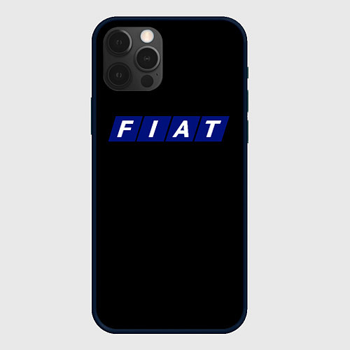 Чехол iPhone 12 Pro Fiat sport auto / 3D-Черный – фото 1