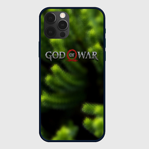 Чехол iPhone 12 Pro God of war scandinavia / 3D-Черный – фото 1