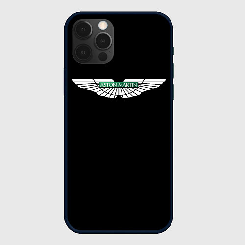 Чехол iPhone 12 Pro Aston martin auto / 3D-Черный – фото 1