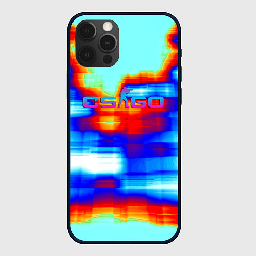 Чехол iPhone 12 Pro Cs go gradient skin / 3D-Черный – фото 1