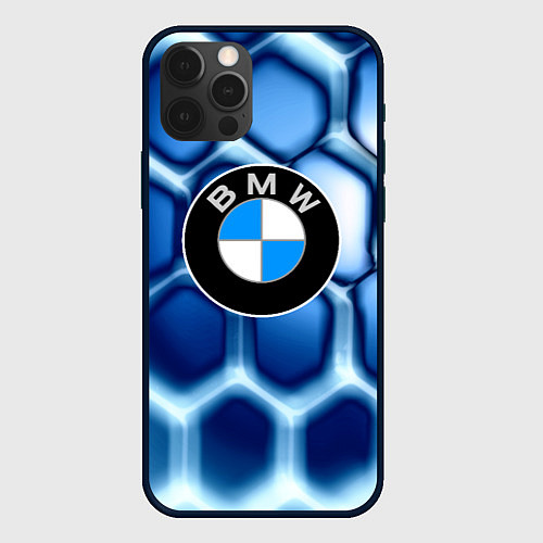 Чехол iPhone 12 Pro Bmw carbon sport auto brend / 3D-Черный – фото 1