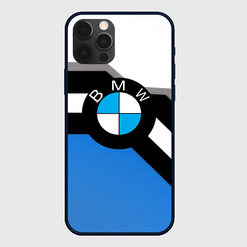 Чехол iPhone 12 Pro Bmw sport geometry / 3D-Черный – фото 1