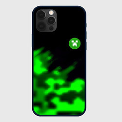 Чехол для iPhone 12 Pro Creeper steel, цвет: 3D-черный