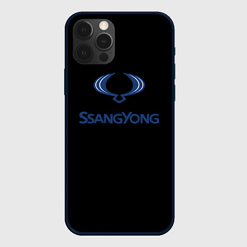 Чехол iPhone 12 Pro Ssang Yong auto / 3D-Черный – фото 1