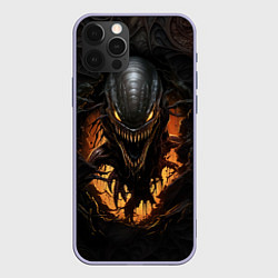 Чехол для iPhone 12 Pro Монстр внутри меня, цвет: 3D-светло-сиреневый