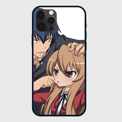 Чехол iPhone 12 Pro Toradora Тайга Рюдзи / 3D-Черный – фото 1