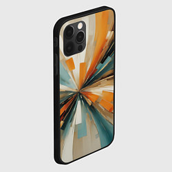 Чехол для iPhone 12 Pro Цветная абстракция - нейросеть, цвет: 3D-черный — фото 2