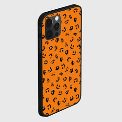 Чехол для iPhone 12 Pro Тыквенный узор, цвет: 3D-черный — фото 2