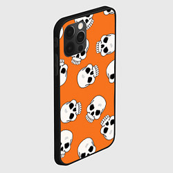 Чехол для iPhone 12 Pro Черепки для хэллоуина, цвет: 3D-черный — фото 2
