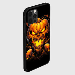 Чехол для iPhone 12 Pro Evil pumpkin, цвет: 3D-черный — фото 2