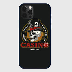 Чехол для iPhone 12 Pro Casino, цвет: 3D-черный