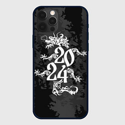 Чехол для iPhone 12 Pro Дракон форма 2024, цвет: 3D-черный