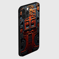 Чехол для iPhone 12 Pro Арт в этническом стиле, цвет: 3D-черный — фото 2