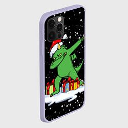 Чехол для iPhone 12 Pro Dragon dab, цвет: 3D-светло-сиреневый — фото 2