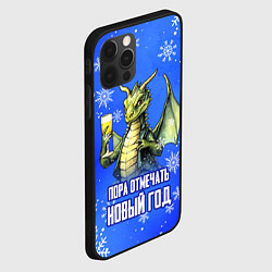 Чехол для iPhone 12 Pro Пора отмечать Новый год - Дракон, цвет: 3D-черный — фото 2