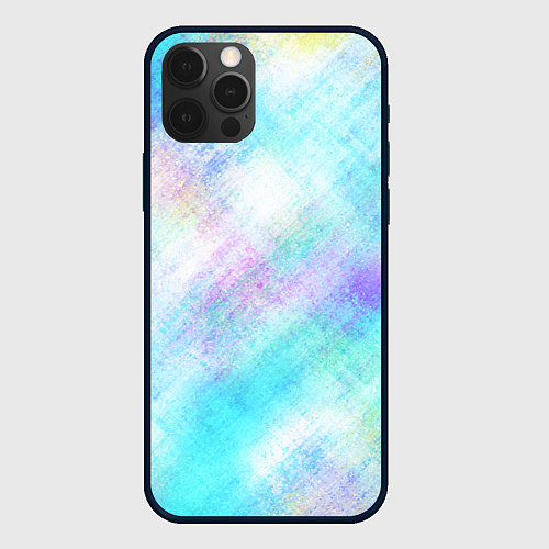 Чехол iPhone 12 Pro Голографический перламутр / 3D-Черный – фото 1