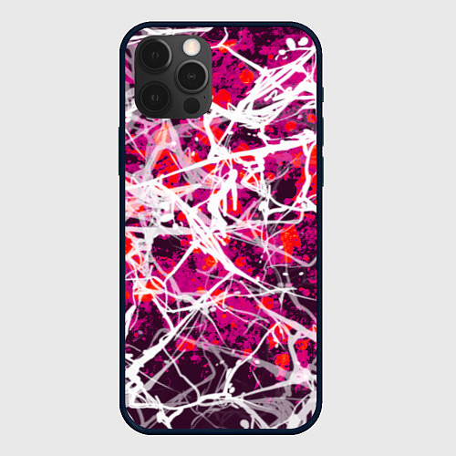 Чехол iPhone 12 Pro Абстракция - черная вдова / 3D-Черный – фото 1