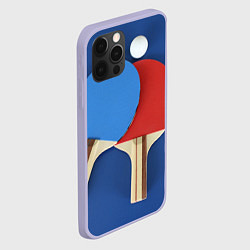 Чехол для iPhone 12 Pro Теннисные ракетки, цвет: 3D-светло-сиреневый — фото 2