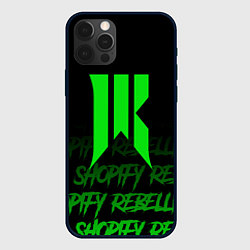 Чехол для iPhone 12 Pro Shopify Rebellion, цвет: 3D-черный