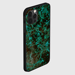 Чехол для iPhone 12 Pro Абстракция - водоросли, цвет: 3D-черный — фото 2