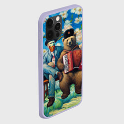 Чехол для iPhone 12 Pro Русский медведь Винсента Ван Гога, цвет: 3D-светло-сиреневый — фото 2