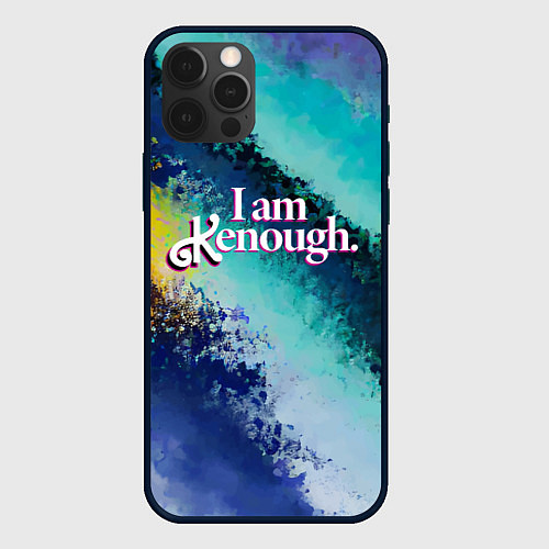 Чехол iPhone 12 Pro Мем из фильма Барби - тай-дай / 3D-Черный – фото 1