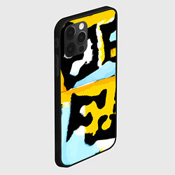 Чехол для iPhone 12 Pro Абстрактная композиция, цвет: 3D-черный — фото 2