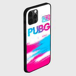 Чехол для iPhone 12 Pro PUBG neon gradient style посередине, цвет: 3D-черный — фото 2