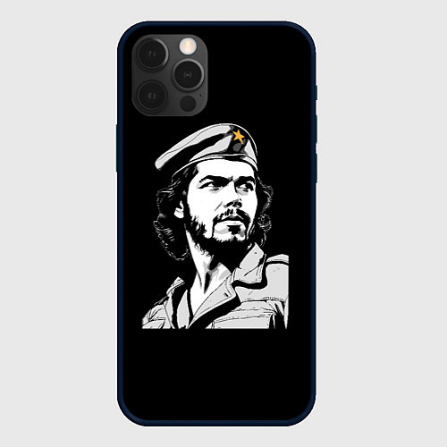 Чехол iPhone 12 Pro Che Guevara - Hasta La Victoria / 3D-Черный – фото 1