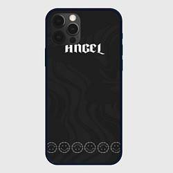 Чехол для iPhone 12 Pro Angel bone wings black, цвет: 3D-черный